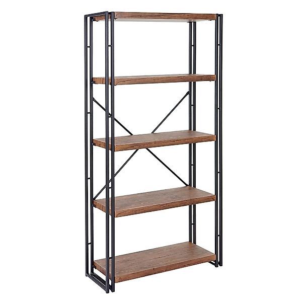 BERLINLODGE Bücherregal HxBxT 165x80x30cm Standregal Wohnregal 3D-Struktur günstig online kaufen