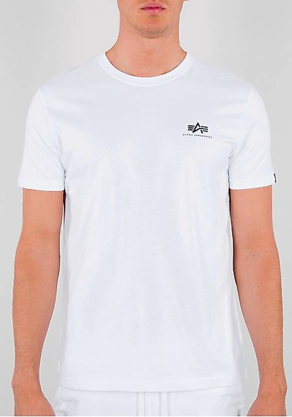 Alpha Industries Herren Rundhals T-Shirt BACKPRINT - Regular Fit günstig online kaufen