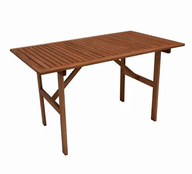 DEGAMO® Tisch BRASILIA 120x70cm, Eukalyptus geölt braun günstig online kaufen