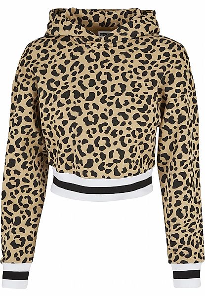 URBAN CLASSICS Kapuzensweatshirt "Urban Classics Damen Ladies Short AOP Col günstig online kaufen
