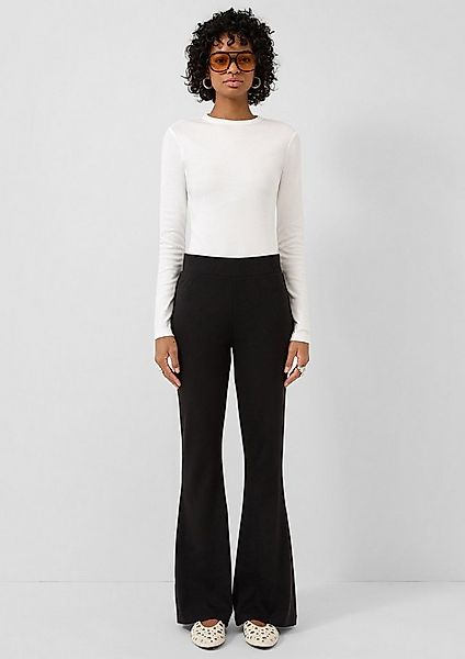 QS Chinos Hose Jerseyhose mit ausgestelltem Bein günstig online kaufen