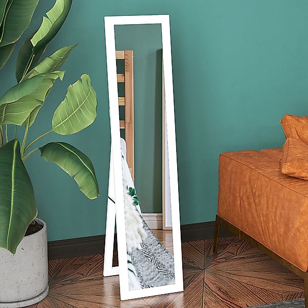 HOMCOM Standspiegel Ganzkörperspiegel freistehend mit Ständer 37 x 157 cm A günstig online kaufen