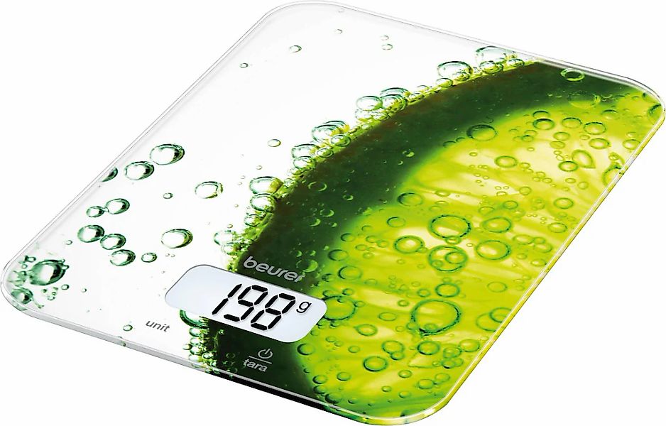 BEURER Küchenwaage "KS 19 Fresh, mit grünem Limonen-Design, Tragkraft bis 5 günstig online kaufen