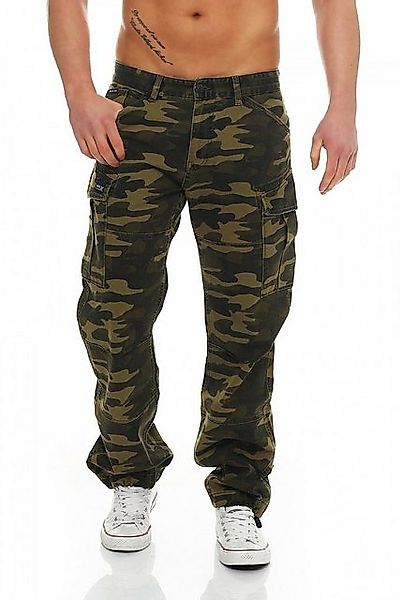 Big Seven Cargojeans Big Seven Brian Cargo Hose Green Camouflage Comfort Fi günstig online kaufen