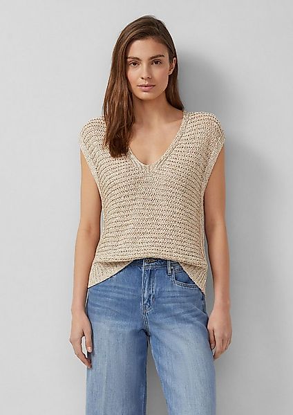 s.Oliver Rundhalspullover Strickpullover Strickpullunder im Relaxed Fit mit günstig online kaufen