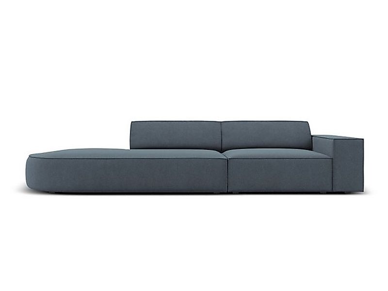 Micadoni Sofa Jodie, 3-Sitzer offen runde Recamiere günstig online kaufen