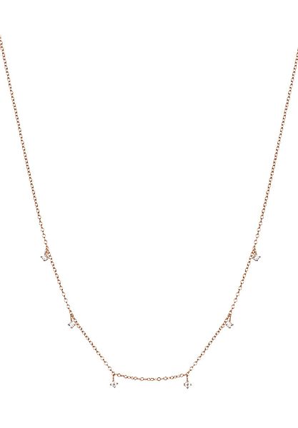 Hey Happiness Silberkette Kristall Anhänger, 18K günstig online kaufen