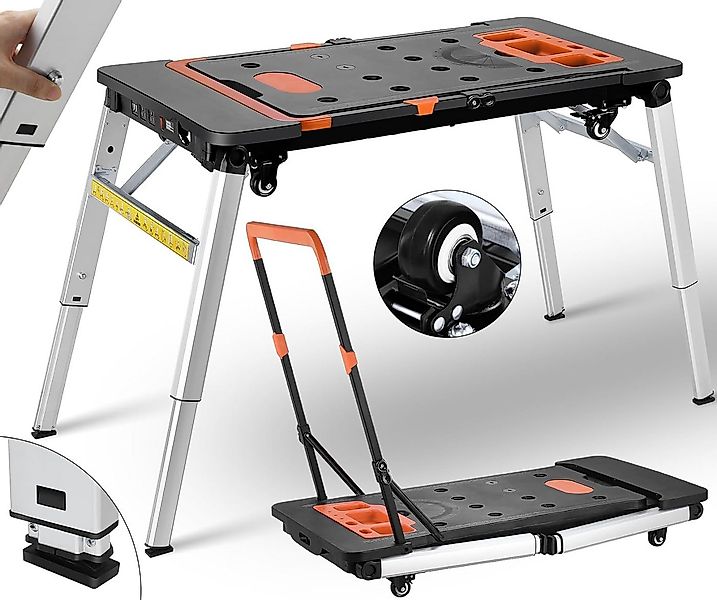 TLGREEN Werkbank für Haushalt DIY-Arbeitsplatz, Höhenverstellbar, (mit Inte günstig online kaufen