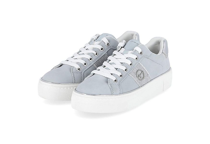 Tamaris Tamaris 1-23724-42-883 Damen Leder und Synthetik hellblau Schnürsch günstig online kaufen