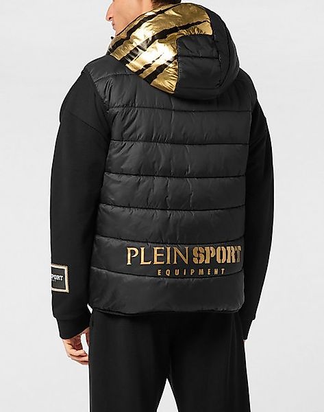 PLEIN SPORT Kurzweste Vest Hoodie Laminated Scratch günstig online kaufen