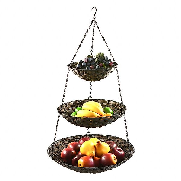 maDDma Hängekorb Hänge-Etagere aus Polyrattan Etagen, günstig online kaufen