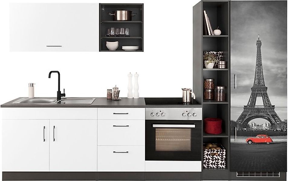 KOCHSTATION Küchenzeile »KS-Paris – Küchen mit einzigartigen Fotomotiven au günstig online kaufen