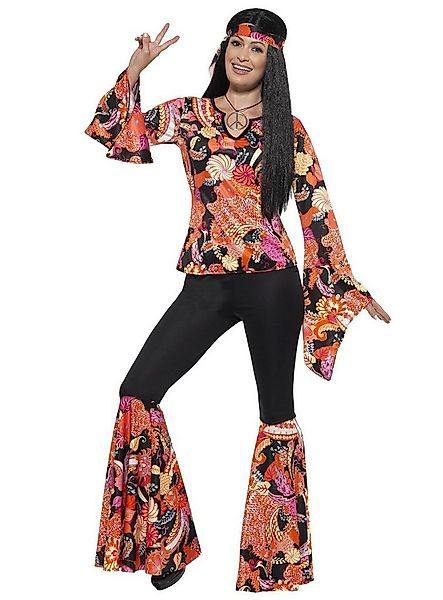 Smiffys Hippie-Kostüm Schlager Hippie Kostüm - Karneval Faschingskostüm, Zu günstig online kaufen