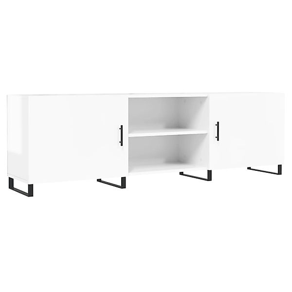 vidaXL TV-Schrank Hochglanz-Weiß 150x30x50 cm Holzwerkstoff 829118 günstig online kaufen