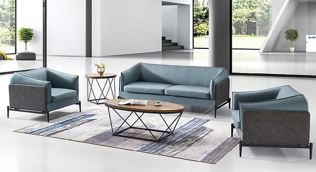 Xlmoebel Sofa Neue 3-Sitzer-Sofagarnitur mit zwei Einzelsesseln, Couch und, günstig online kaufen