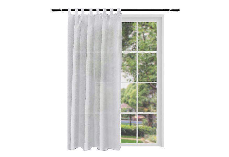 Woltu Gardine (2 St), halbtransparent, Gardinen halbtransparent mit Schlauf günstig online kaufen