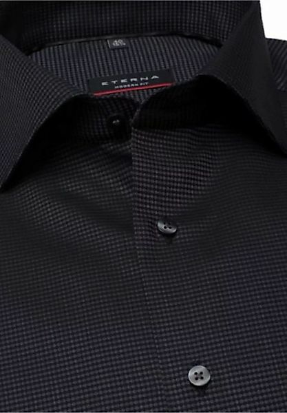 Eterna Langarmhemd strukturiertes Hemd modern fit günstig online kaufen