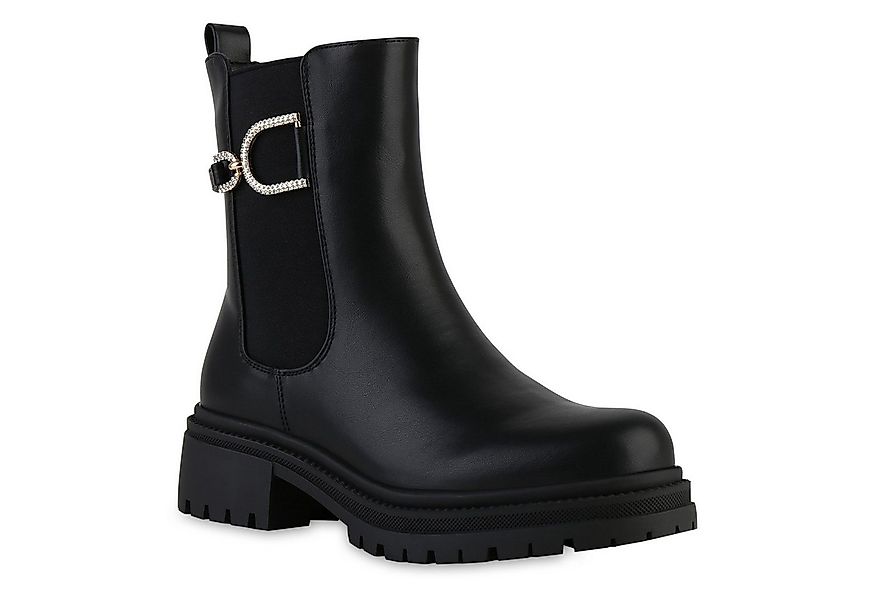 VAN HILL 841805 Stiefelette Damen Leicht Gefütterte Klassische Stiefeletten günstig online kaufen