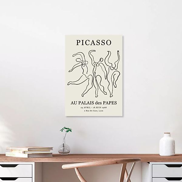 Poster / Leinwandbild - Picasso - Au Palais Des Papes günstig online kaufen