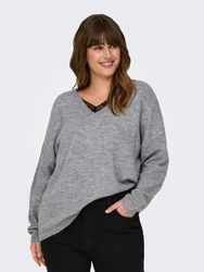 ONLY CARMAKOMA Strickpullover CARMANIFESTA LS REVERS.PULLOVER günstig online kaufen