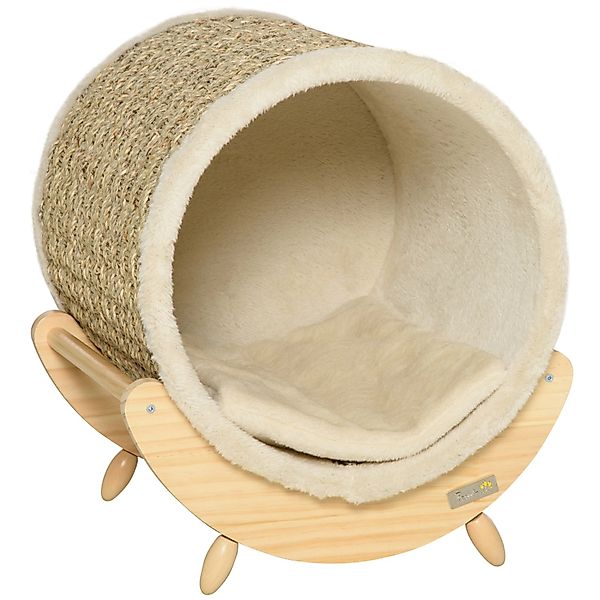 PawHut Tierbett Katzenhöhle mit Kratzfläche inkl. günstig online kaufen