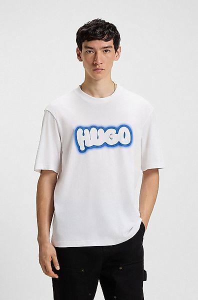 HUGO Blue T-Shirt Nulibax Rundhalsausschnitt, regular fit, Logoprint günstig online kaufen
