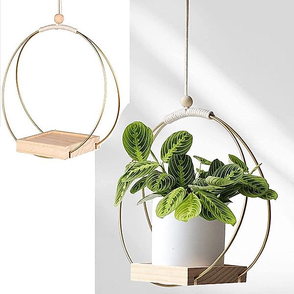 Coonoor Blumenampel Hängende Blumenampel Metall Blumentopf günstig online kaufen