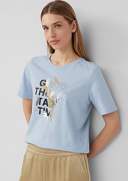 s.Oliver Kurzarmshirt Jerseyshirt aus Baumwolle mit günstig online kaufen