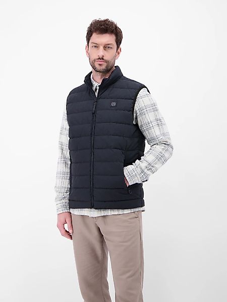 LERROS Steppweste "LERROS Steppweste aus Baumwolle und Leinen, gefüttert" günstig online kaufen