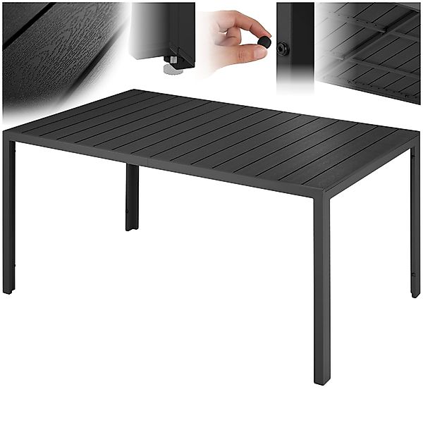 tectake Gartentisch Bianca (1-St., 1 tlg), Rostfreies, stabiles Gestell aus günstig online kaufen