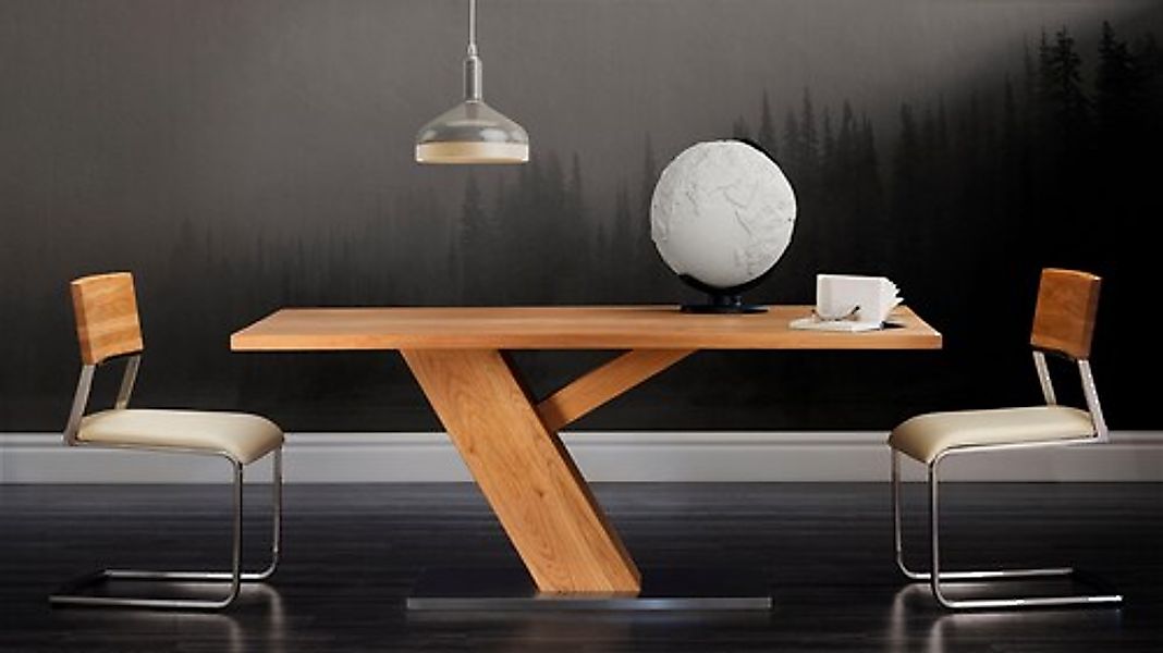 Places of Style Esstisch »Ranger«, aus massiver Wildeiche und Edelstahl günstig online kaufen