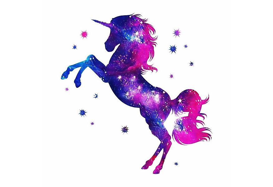 nikima Wandtattoo 163 Wandtattoo Einhorn pink - 600 x 600 mm (PVC-Folie), M günstig online kaufen