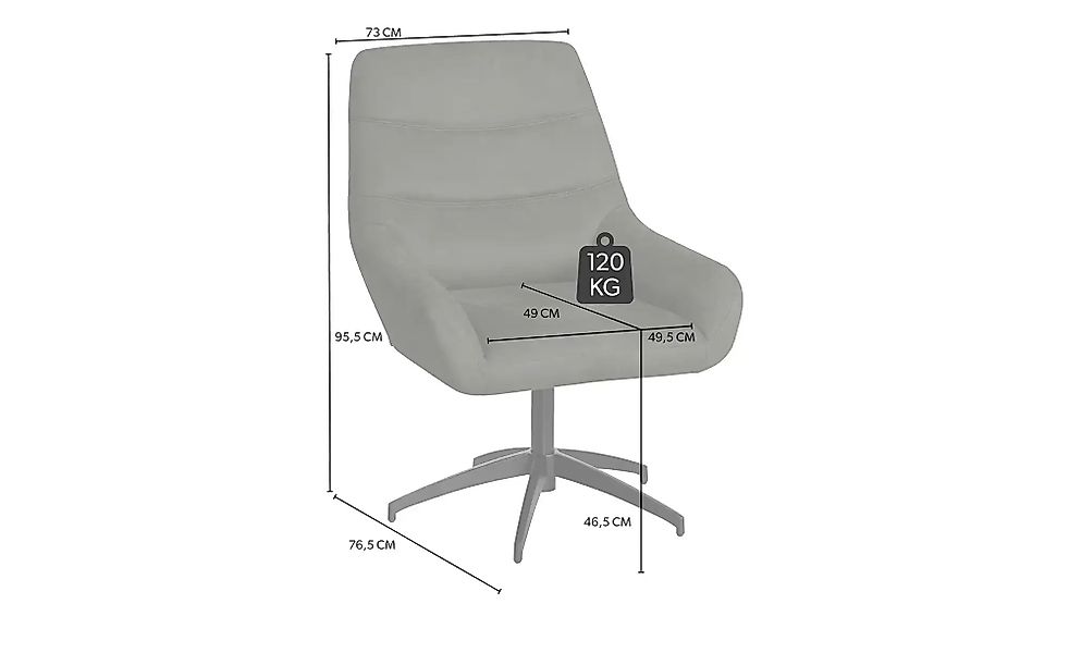 OMG Design Esszimmerstuhl "Hero" (Set) 2 Stk.bequemer Sessel, mit Drehgeste günstig online kaufen