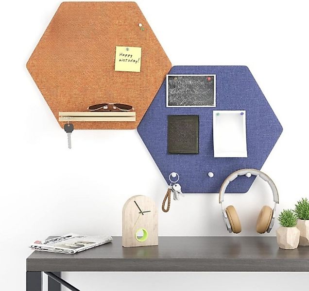 LA CUTE Pinnwand Sechseckige Pinnwand-Set – DIY Memoboard für Zuhause & Bür günstig online kaufen