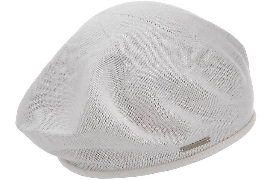 Seeberger Baskenmütze 100% Baumwoll Baske mit Rollkante 53607-0 günstig online kaufen