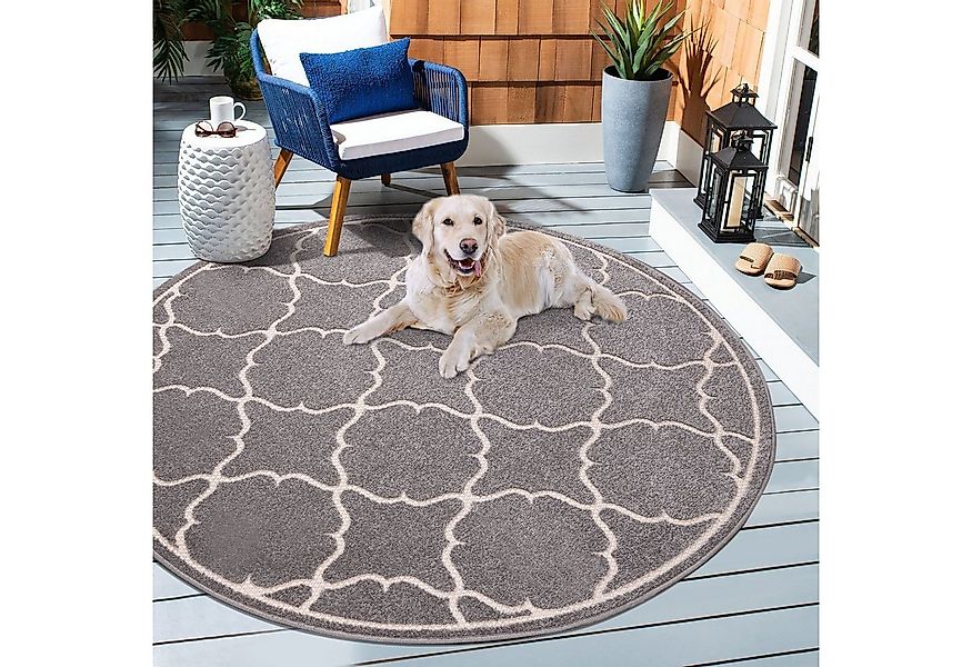 Sanat Teppich Berlin, rund, Höhe: 6 mm, In -und Outdoor geeignet, robust un günstig online kaufen