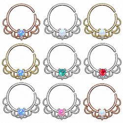 Taffstyle Nasenpiercing Piercing Ring Continuous Tribal günstig online kaufen