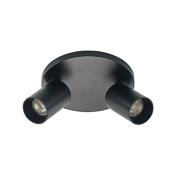 Arcchio Strahler Brinja 9928090 Modern in Schwarz aus Aluminium 2-flammig G günstig online kaufen