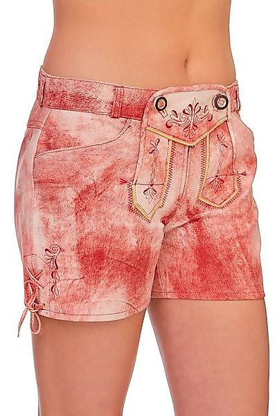 Spieth & Wensky Lederhose Trachtenlederhose Damen - PANKA - rot günstig online kaufen