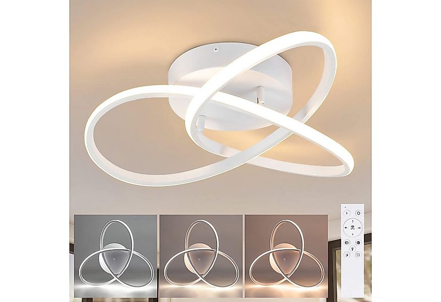 Nettlife LED Deckenleuchte Dimmbar 40CM Geometrie Design Lampe, LED fest ve günstig online kaufen