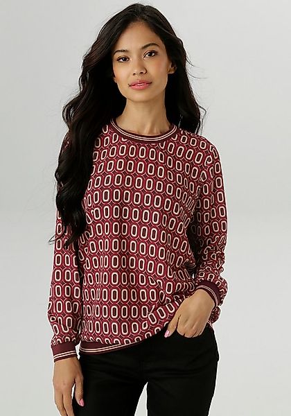 Aniston SELECTED Shirtbluse mit sportiven Bündchen günstig online kaufen