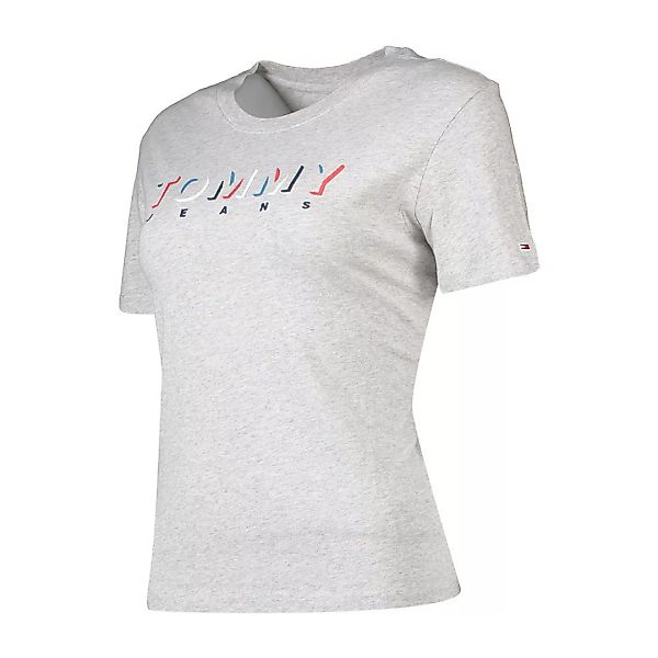 Tommy Jeans Shadow Logo Kurzärmeliges T-shirt M Light Grey Heather günstig online kaufen