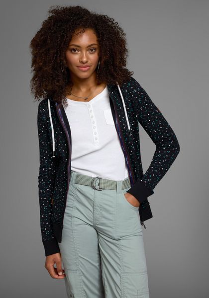 KangaROOS Kapuzensweatjacke mit sportlichem Minimal-Print günstig online kaufen