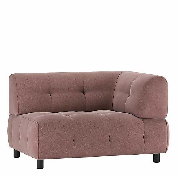 Sofa Element Mauve Webstoff mit Armlehne rechts 122 cm breit günstig online kaufen