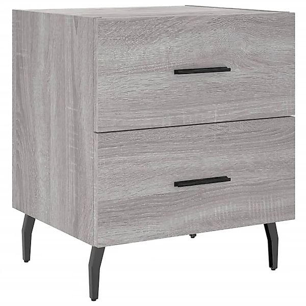 vidaXL Nachttisch Grau Sonoma 40x35x47,5 cm Holzwerkstoff Modell 10 günstig online kaufen