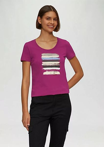 s.Oliver Shirttop T-Shirt mit Frontprint Artwork günstig online kaufen