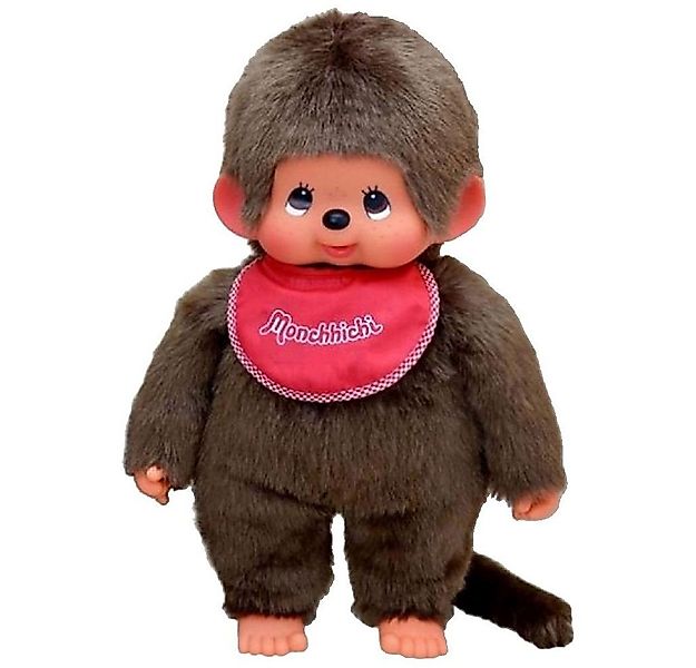 Monchhichi Plüschfigur Classic Junge 45 cm Monchhichi Puppe mit rotem Lätzc günstig online kaufen