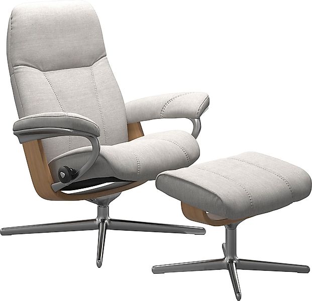 Stressless Relaxsessel "Consul", mit Cross Base, Größe S, M & L, Holzakzent günstig online kaufen