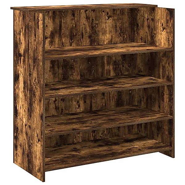 vidaXL Empfangstheke Räuchereiche 100x50x103,5 cm Holzwerkstoff 3324164 günstig online kaufen