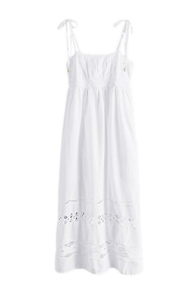 Next Midikleid Strukturiertes Bandeau-Midikleid aus Baumwolle (1-tlg) günstig online kaufen